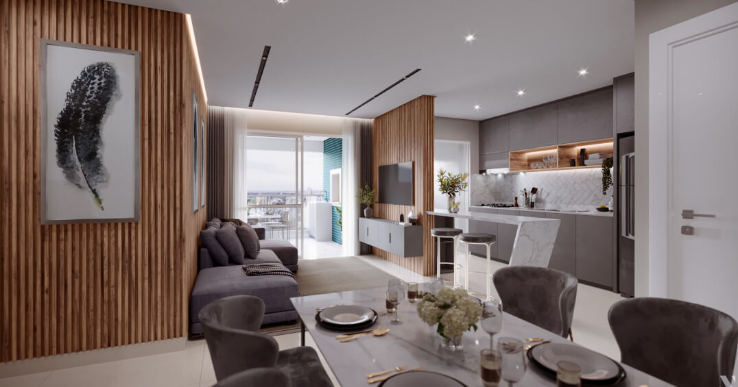 Imagem de sala de estar no Gabiano Residencial