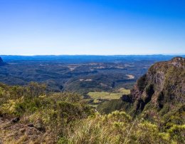 Vista panorâmica da serra catarinense