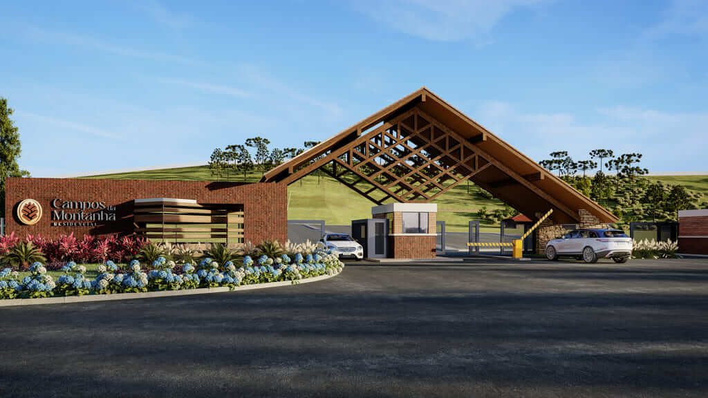 Fachada do Campos da Montanha na serra catarinense